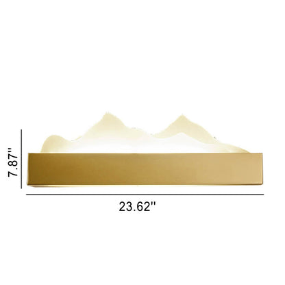 Acrylic Chinese Iceberg Design LED Wall Sconce Lamp