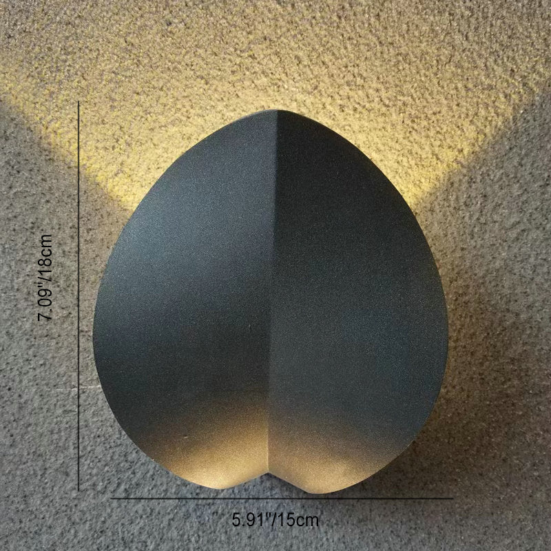 Waterproof Four-Leaf Clover Elliptical LED Wall Sconce Lamp