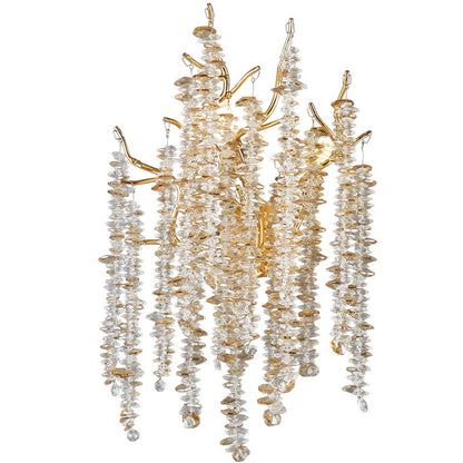 Light Luxury Tree Branch Crystal 3-Light Wall Sconce Lamp