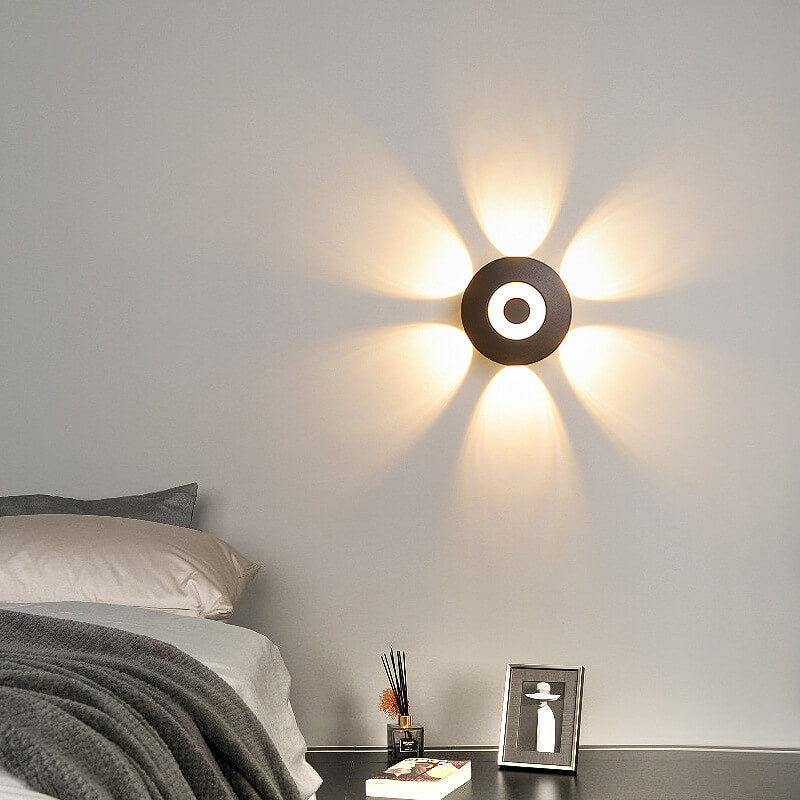 Aluminum Flower Row Lighting Effect LED Wall Sconce Lamp