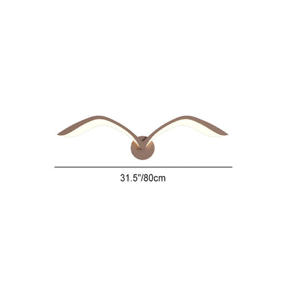 Minimalist Iron Acrylic Gull Arch LED Wall Sconce Lamp