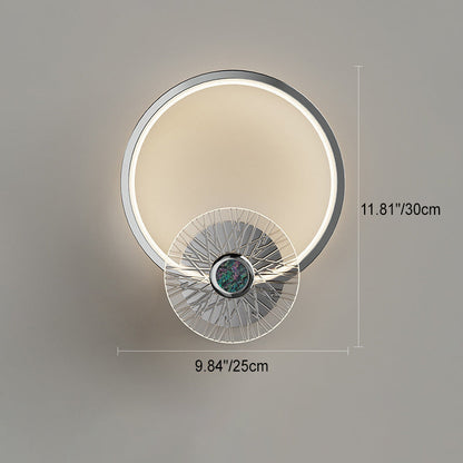 Geometric Semi-circle Acrylic Hardware LED Wall Sconce Lamp