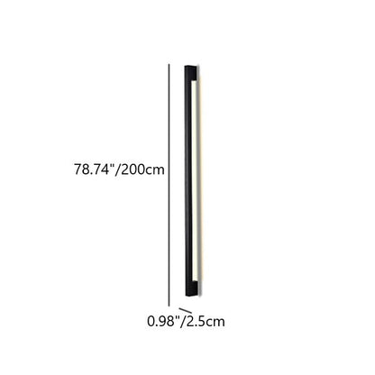 Simplicity Long Strip Iron Silicone LED Wall Sconce Lamp