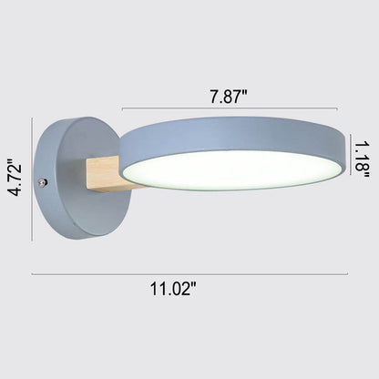 Nordic Creative Round Macaron Color LED Wall Sconce Lamp