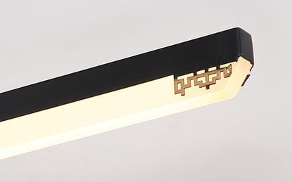 Chinese Iron Bar Rotating LED Mirror Front Wall Sconce Lamp