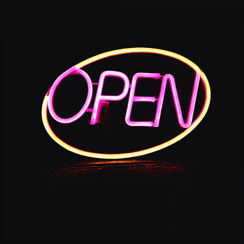 Deco PS OPEN LED Outdoor Hanging Neon Wall Sconce Lamp