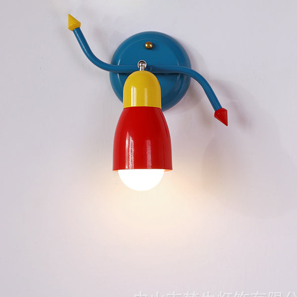 Creative Iron Arrow 1-Light Rocker Arm Wall Sconce Lamp