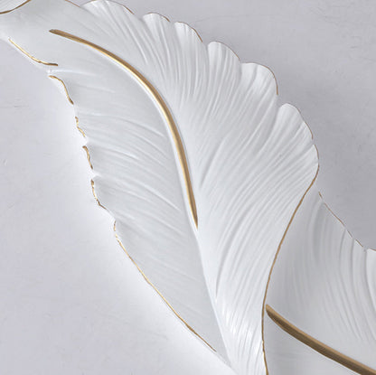Resin Peacock Feather LED Waterproof Wall Sconce Lamp