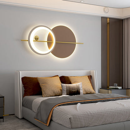 Modern Minimalist Round Iron Acrylic LED Wall Sconce Lamp