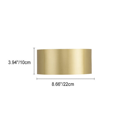 Modern Minimalist Half Round Iron LED Wall Sconce Lamp