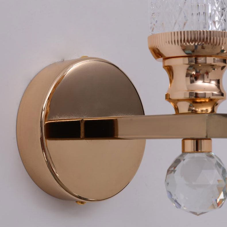 Cylindrical Hardware Acrylic 1-Light Wall Sconce Lamp