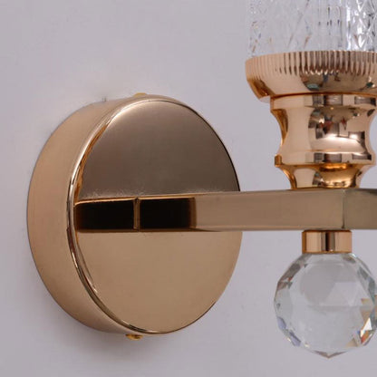 Cylindrical Hardware Acrylic 1-Light Wall Sconce Lamp