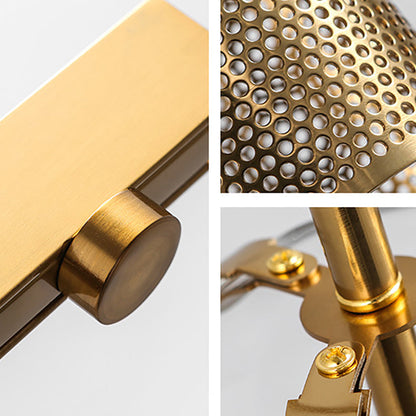 Strip Cylinder Iron Glass 1-Light Wall Sconce Lamp