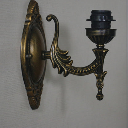 Tiffany Half Circle Alloy Iron 1-Light Wall Sconce Lamp