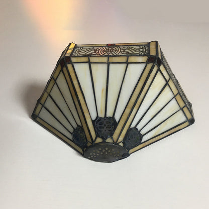 Tiffany Flower Dragonfly 1-Light Wall Sconce Lamp