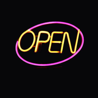 Deco PS OPEN LED Outdoor Hanging Neon Wall Sconce Lamp