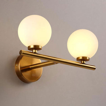 Milk Ball Metal Magic Bean 1/2/3 Light Wall Sconce Lamp