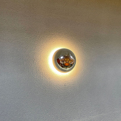 Simplicity Meteorite Semicircle Metal LED Wall Sconce Lamp