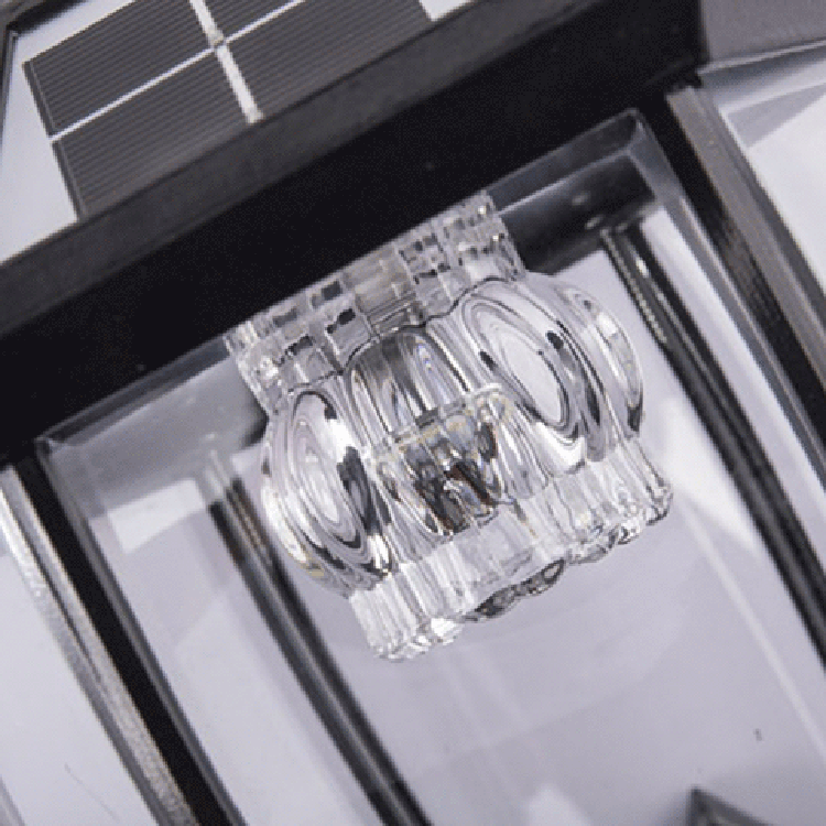 Aluminum Glass LED Solar Waterproof Wall Sconce Lamp