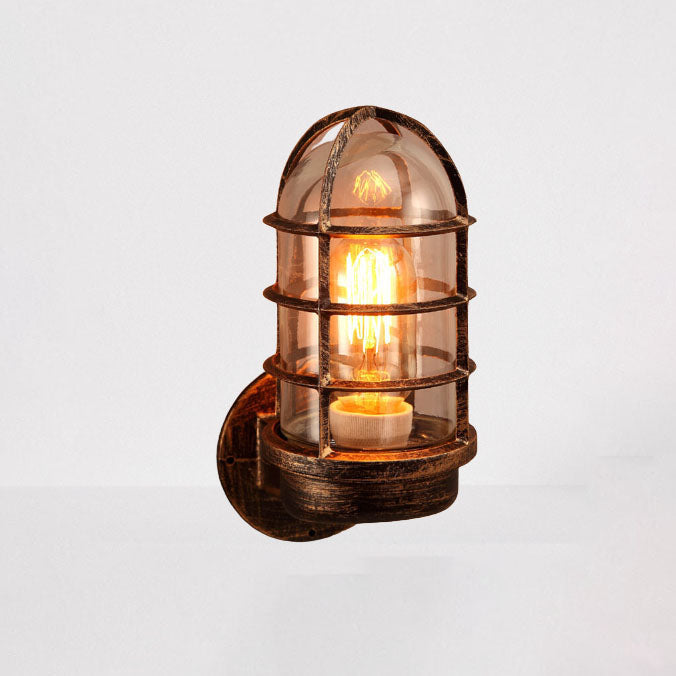 Glass Cylindrical Explosion-proof 1-Light Wall Sconce Lamps