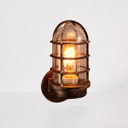 Glass Cylindrical Explosion-proof 1-Light Wall Sconce Lamps