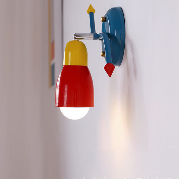 Creative Iron Arrow 1-Light Rocker Arm Wall Sconce Lamp