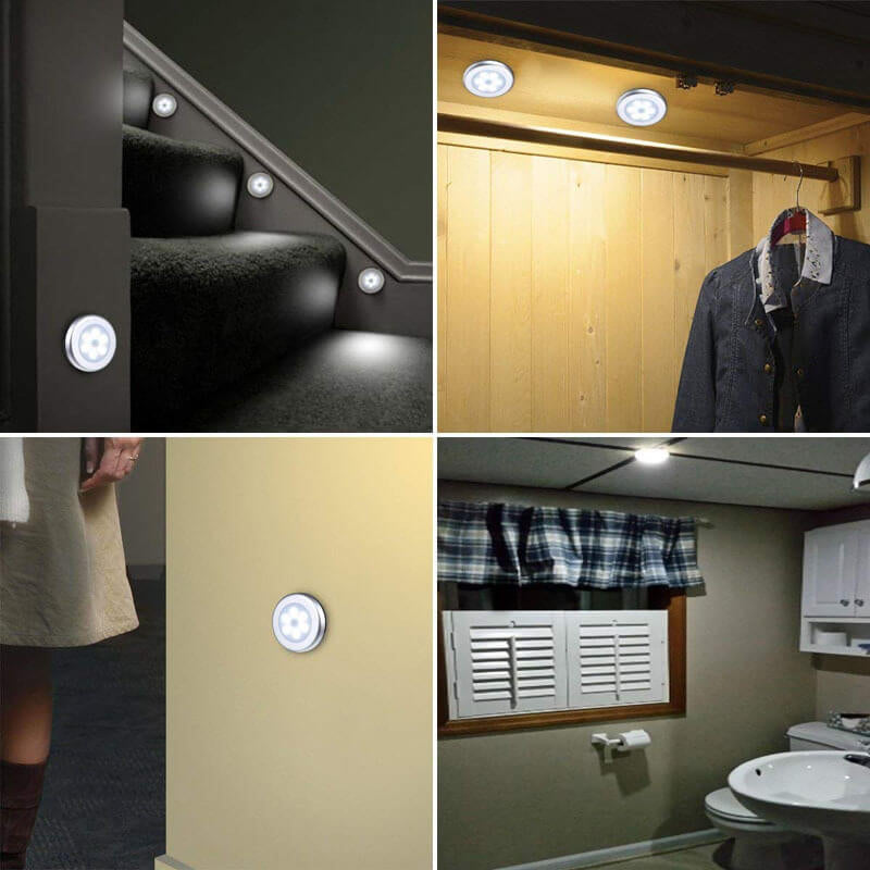 Smart Body Sensing Round LED Night Light Wall Sconce Lamp
