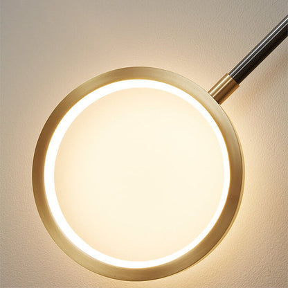 All Rod Ring Combination Graphic LED Wall Sconce Lamp