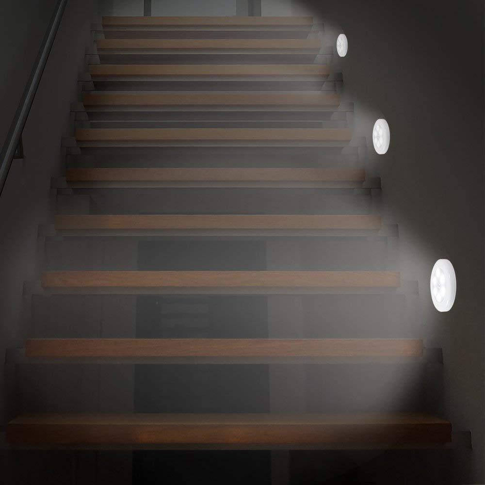 Smart Body Sensing Round LED Night Light Wall Sconce Lamp