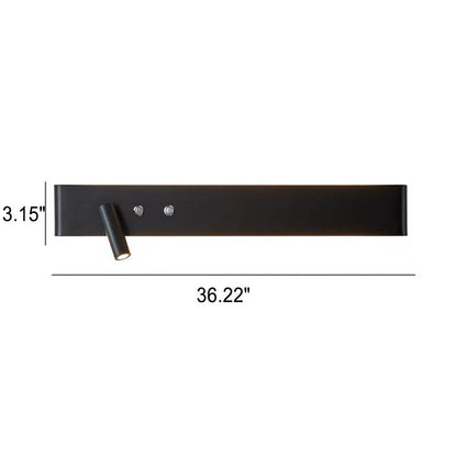 Minimalist Rectangular Aluminum Iron LED Wall Sconce Lamp