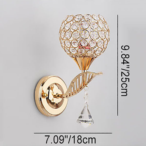 Creative Crystal Ball 1- Light Wall Sconce Lamp