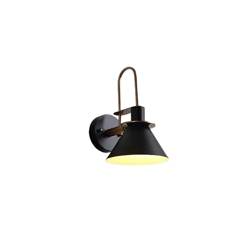 Scandinavian Macaron Horn Iron 1-Light Wall Sconce Lamp