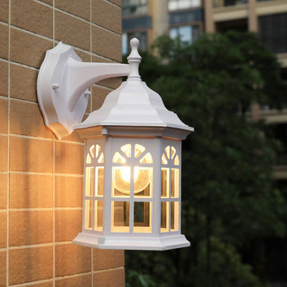 Waterproof Pavilion Design 1-Light Outdoor Wall Sconce Lamp