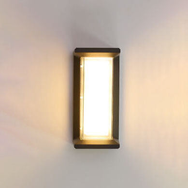 Waterproof Rectangular LED 1-Light Outdoor Wall Sconce Lamp