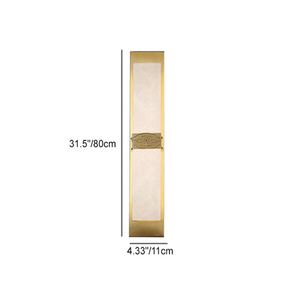 Chinese Strip Chinese Knot Cymbidium LED Wall Sconce Lamp