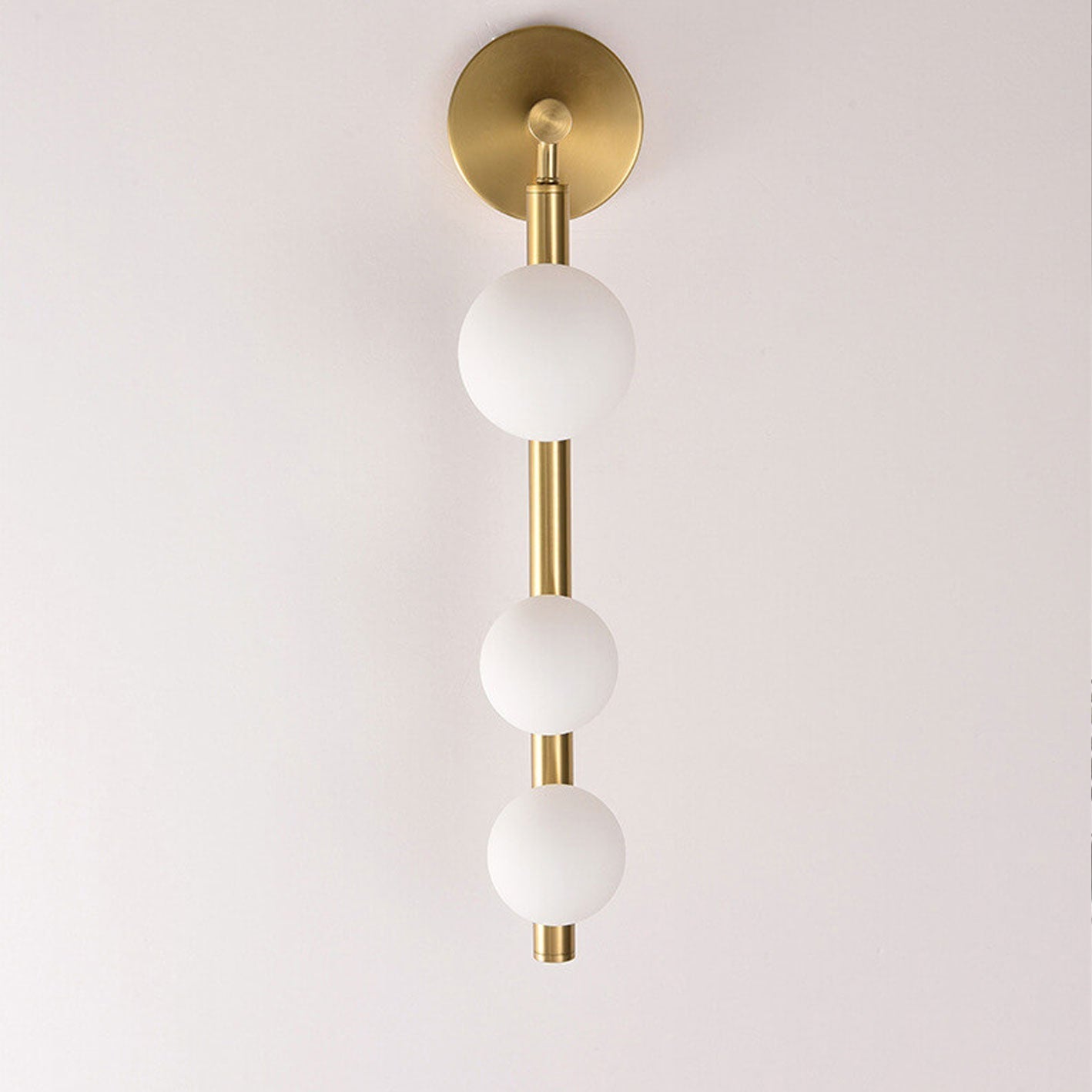 Light Luxury Bead String Design 3-Light Wall Sconce Lamp
