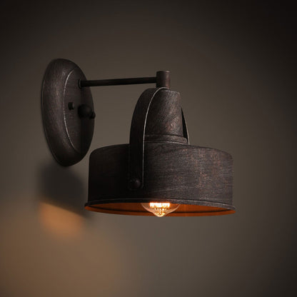 Vintage Aged Dome Cage Outdoor 1-Light Wall Sconce Lamp