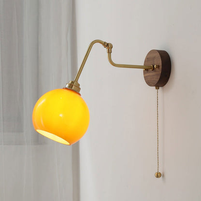 Japanese Glass Adjustable Design LED Wall Sconce Lamp
