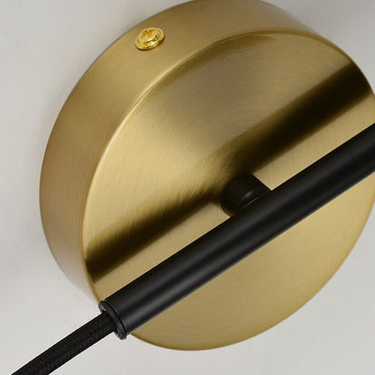 Rotatable Swing Arm Iron 1-Light Wall Sconce Lamp
