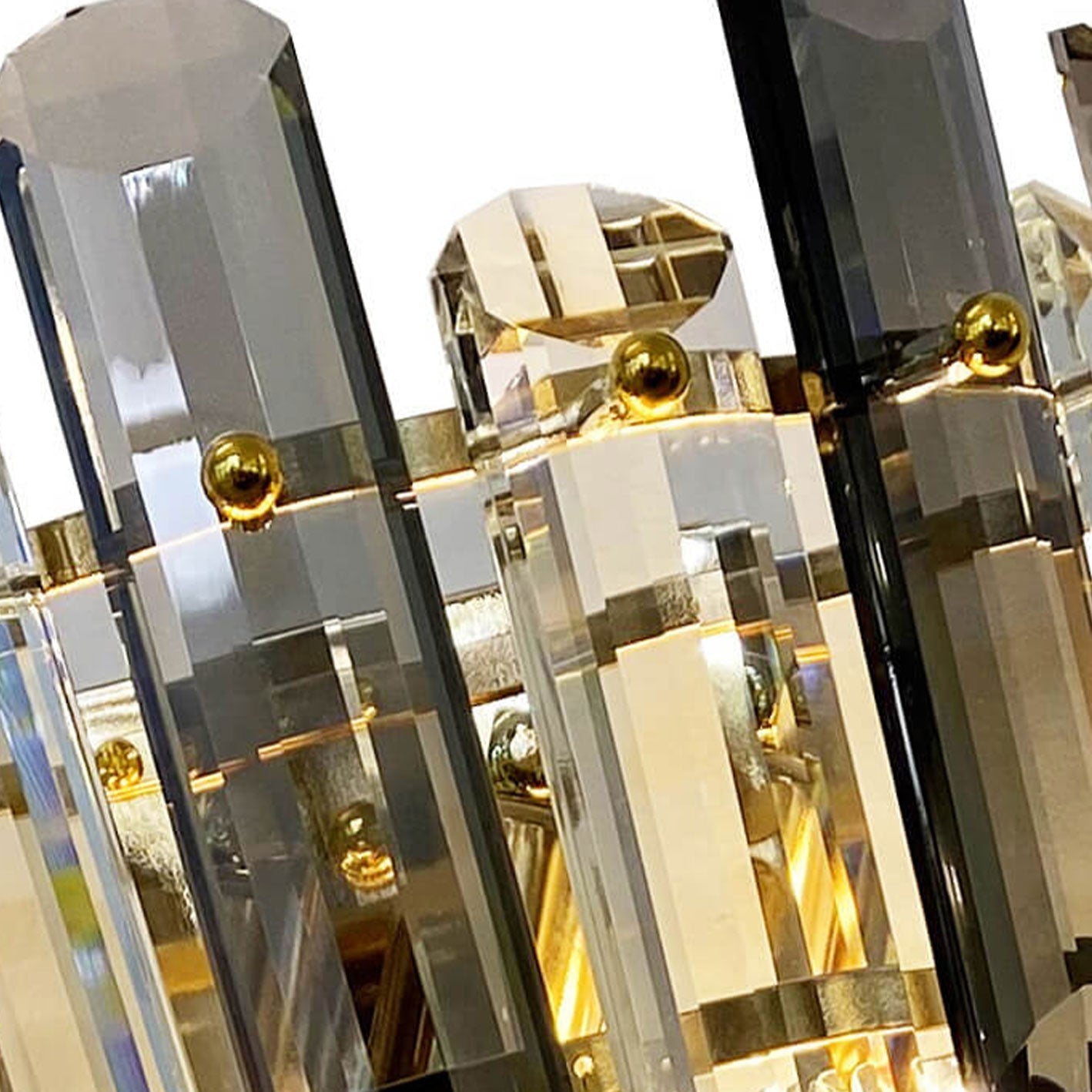 Luxury Crystal Multi-Layer Column 1-Light Wall Sconce Lamp
