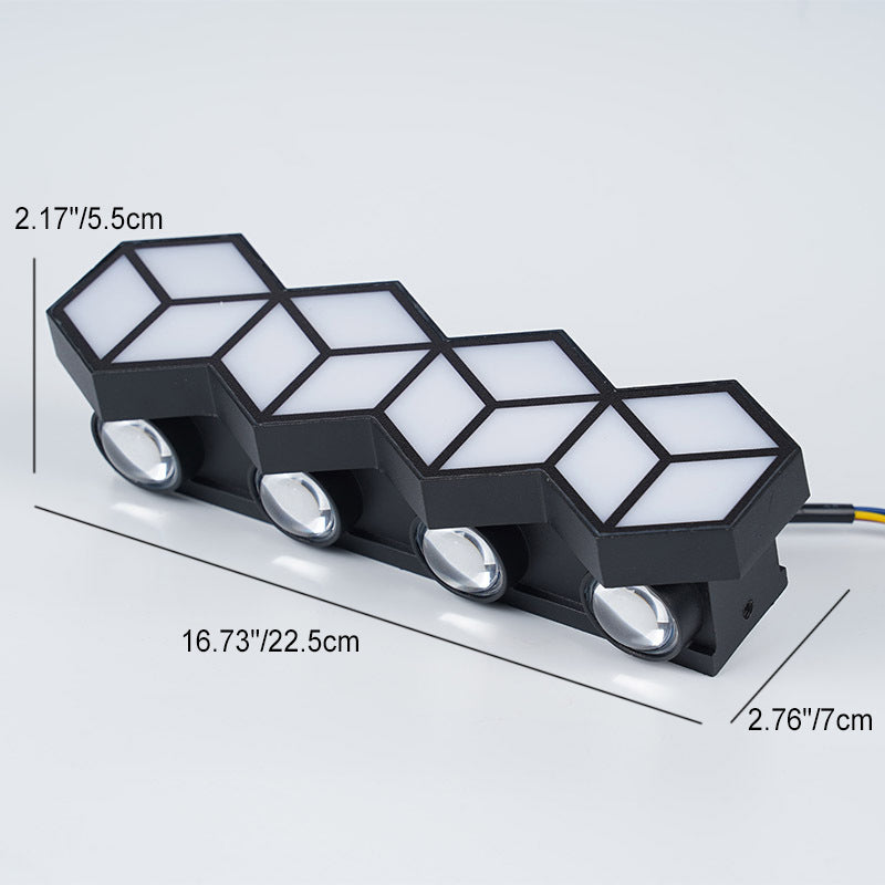 Waterproof Aluminum Acrylic Lozenge LED Wall Sconce Lamp