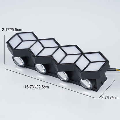 Waterproof Aluminum Acrylic Lozenge LED Wall Sconce Lamp