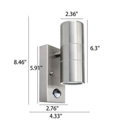 Chrome 1-Light Outdoor Waterproof Wall Sconce Lamp