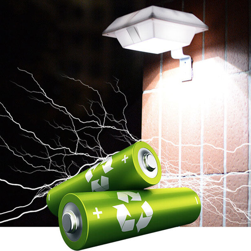 Solar Shape Design Fence Light LED Outdoor Wall Sconce Lamp