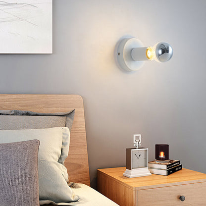 Iron Ceramic Base Ambient Light 1-Light Wall Sconce Lamp