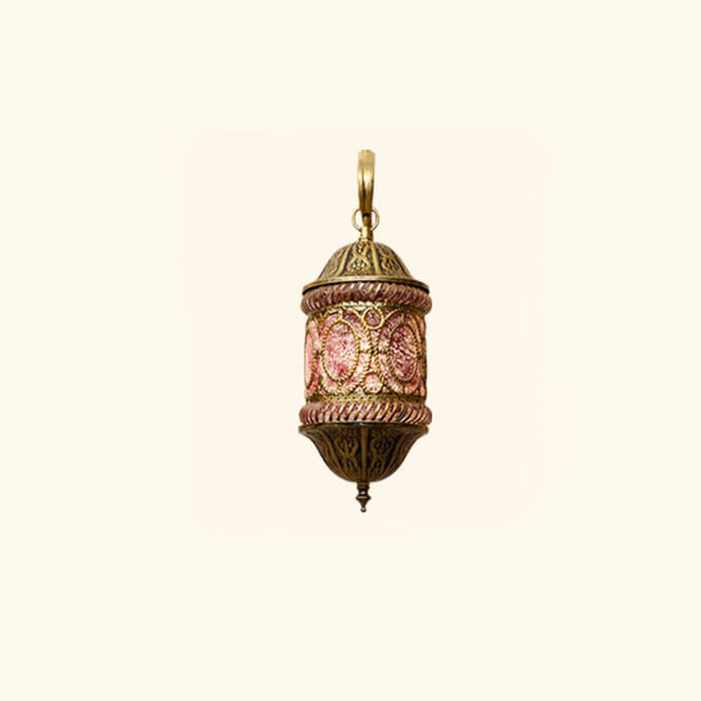 Southeast Style Hollow Iron Pink 1-Light Wall Sconce Lamp