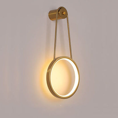 Modern Minimalist Hanging Round LED Wall Sconce Lamp