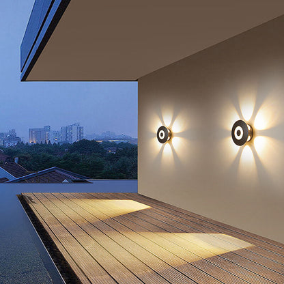Aluminum Flower Row Lighting Effect LED Wall Sconce Lamp