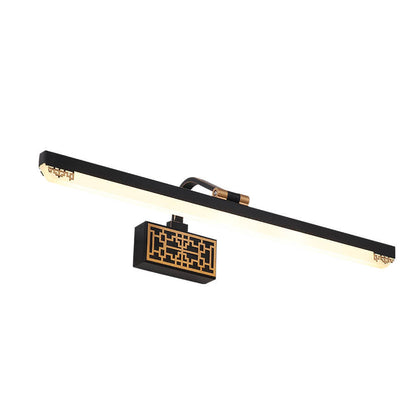 Chinese Iron Bar Rotating LED Mirror Front Wall Sconce Lamp