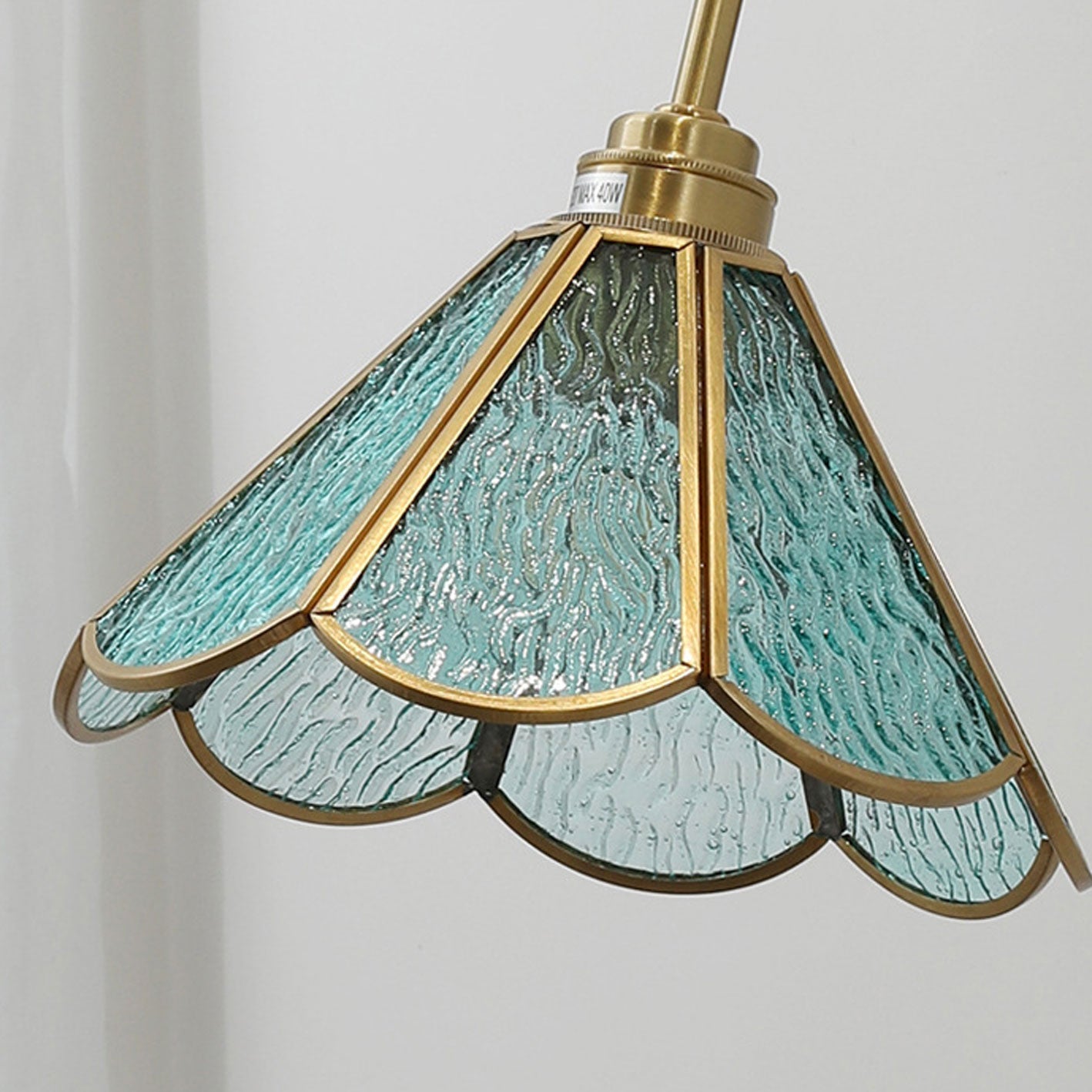 Japanese Brass Glass With Switch 1-Light Wall Sconce Lamp